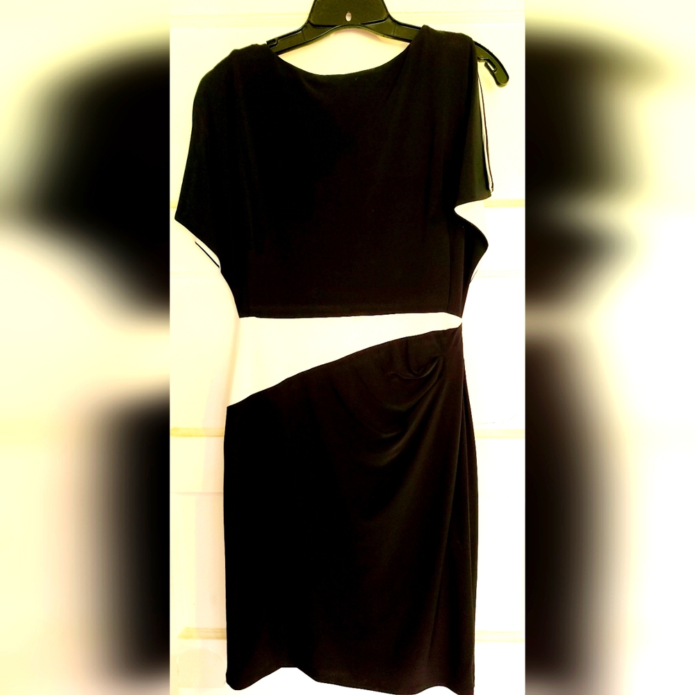 Classic black and white dress